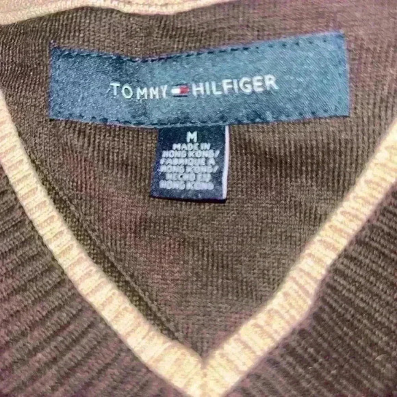 TOMMY HILFIGER Men 100% Cotton Knit Jumper Sweater Size M - Picture 5 of 5